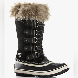 Sorel Black Winter Boots with Fur Trim